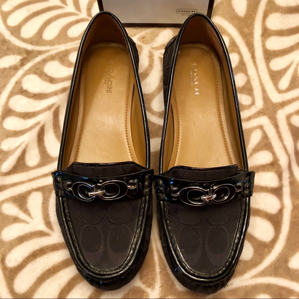 NWT Coach Black Driving Loafers